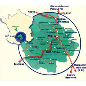 Click para ampliar. Pulsa en el nombre para ver la ficha. Millau_detalle de la situación